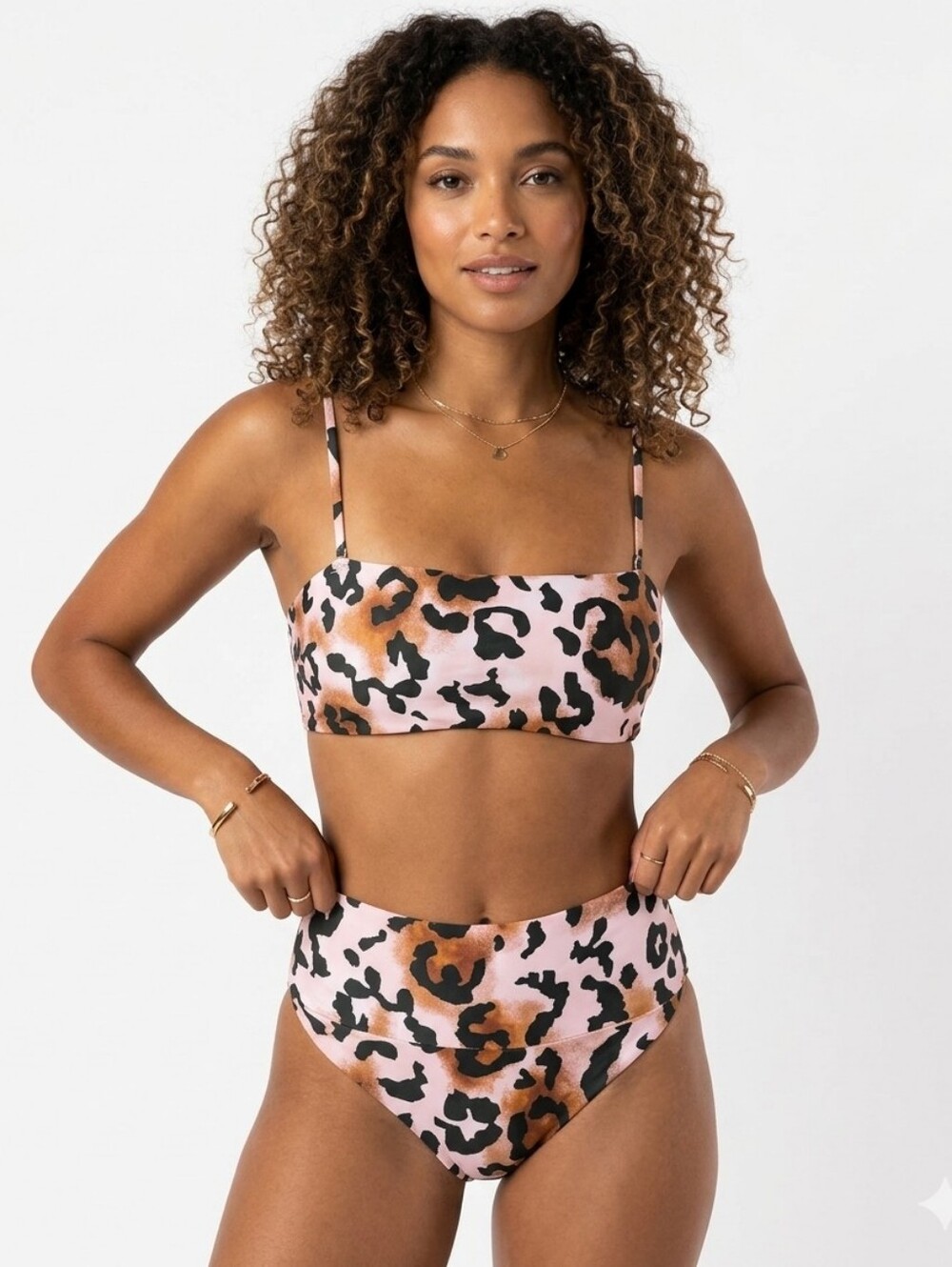 Buddy Love Animal Print High Waisted Bikini